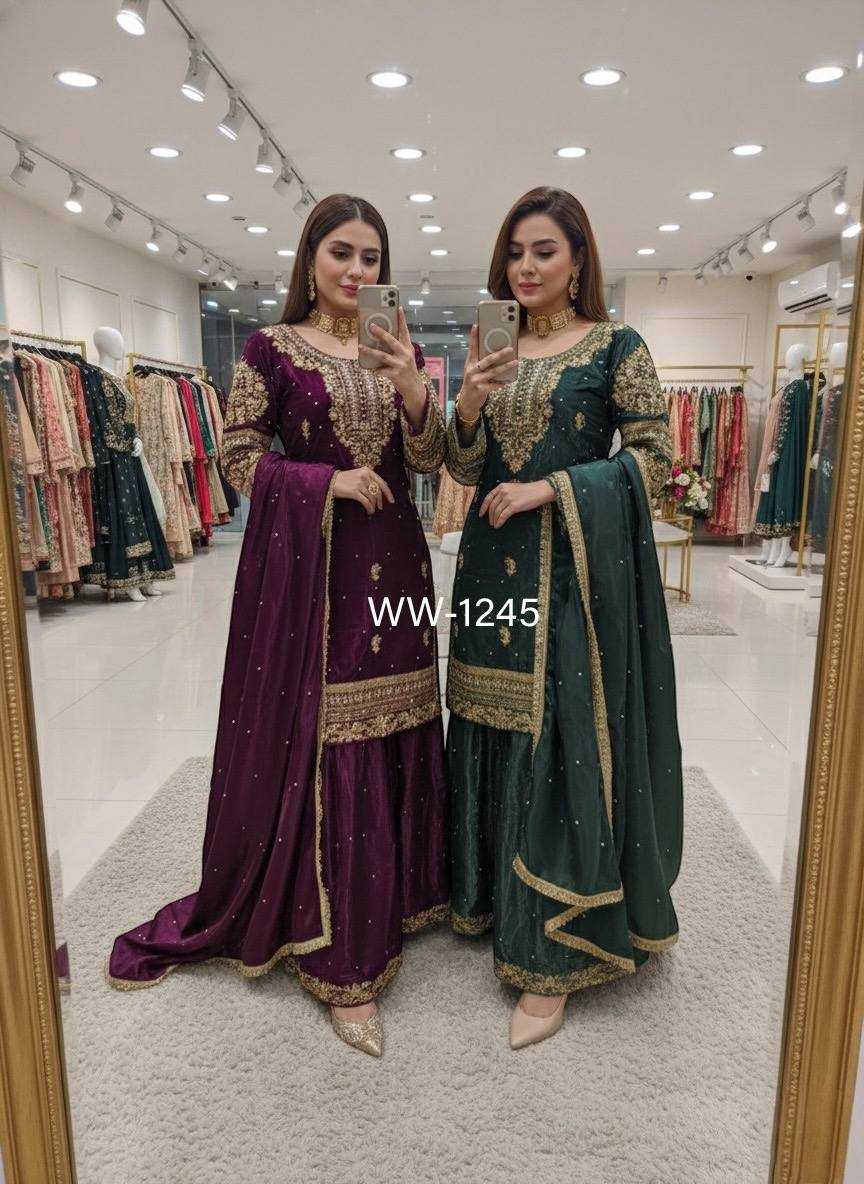 YNF Wholesale Pure Silk Embroidery Suits KESH506 1245 | Surat Manufacturer