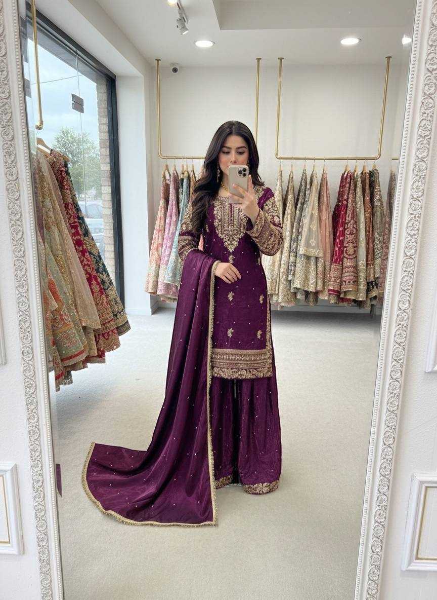 YNF Wholesale Pure Silk Embroidery Suits KESH506 1245 | Surat Manufacturer