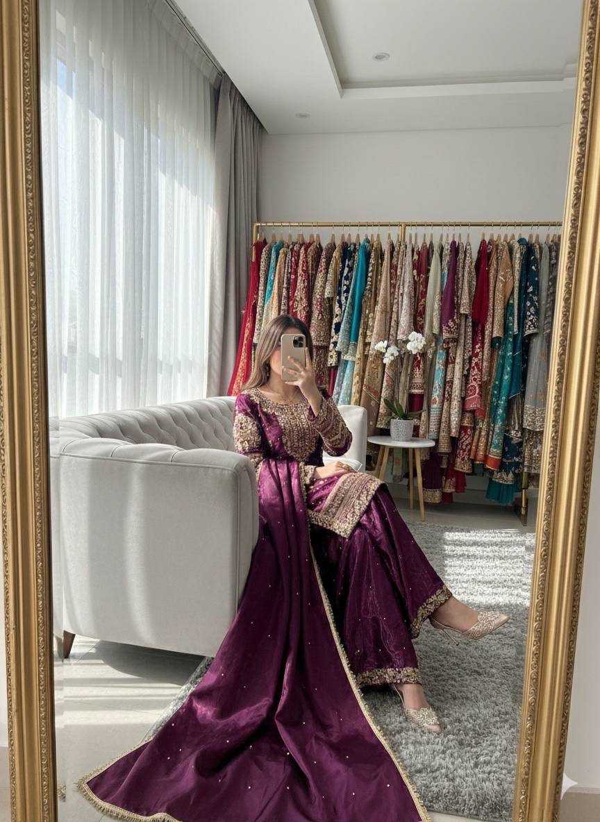 YNF Wholesale Pure Silk Embroidery Suits KESH506 1245 | Surat Manufacturer