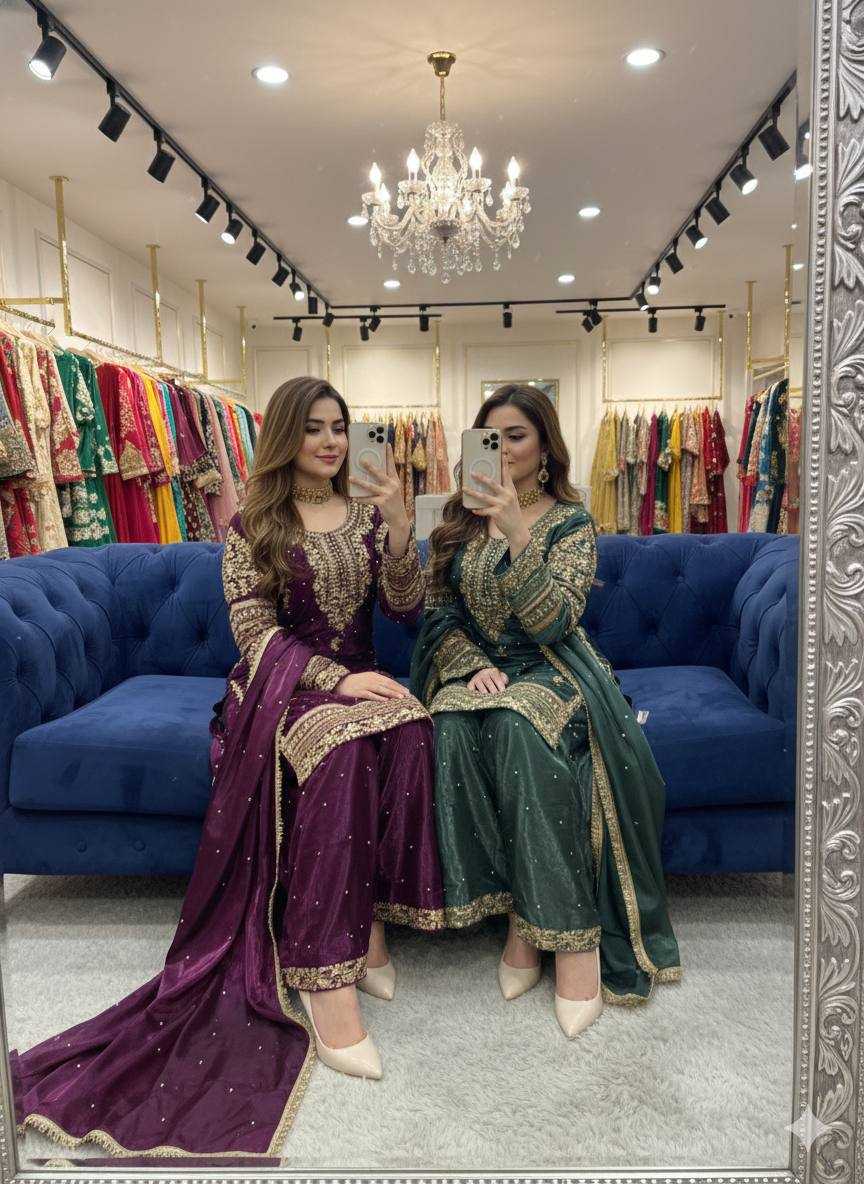YNF Wholesale Pure Silk Embroidery Suits KESH506 1245 | Surat Manufacturer