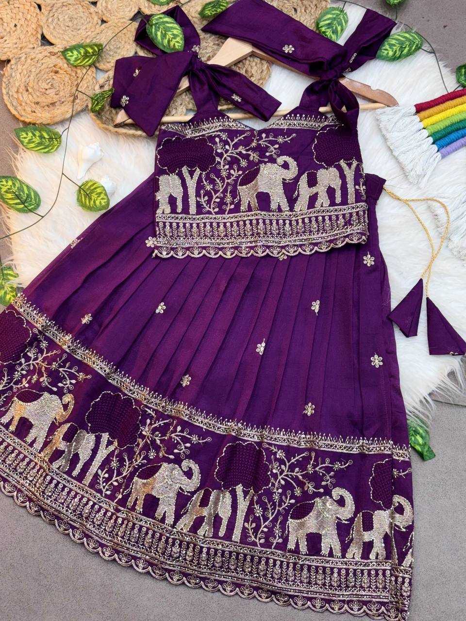 YNF Wholesale Pure Soft Kids Lehenga KESH709 33 | Surat Manufacturer