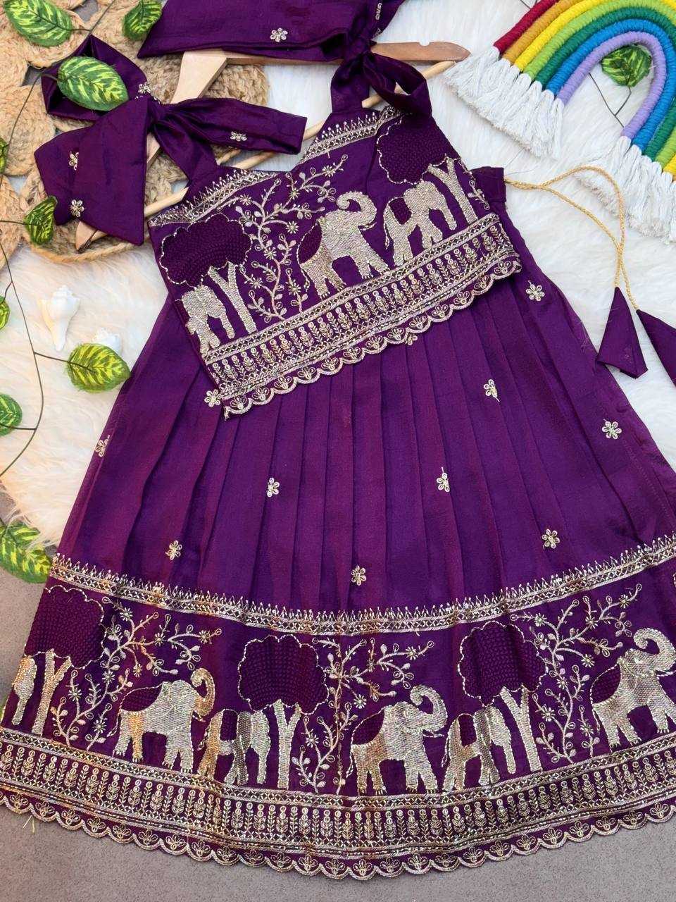 YNF Wholesale Pure Soft Kids Lehenga KESH709 33 | Surat Manufacturer