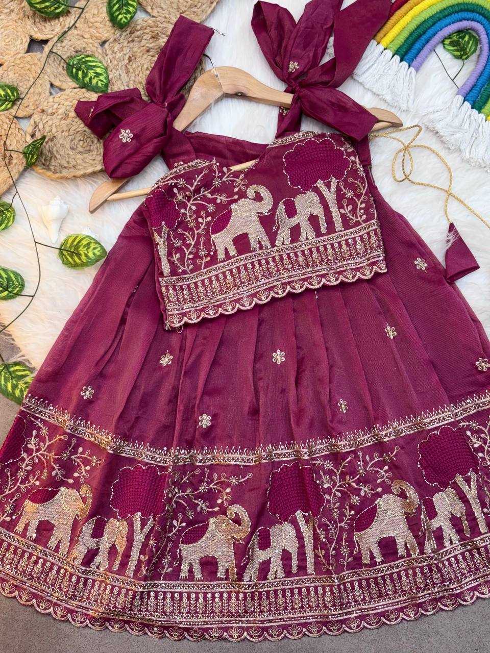 YNF Wholesale Pure Soft Kids Lehenga KESH709 33 | Surat Manufacturer