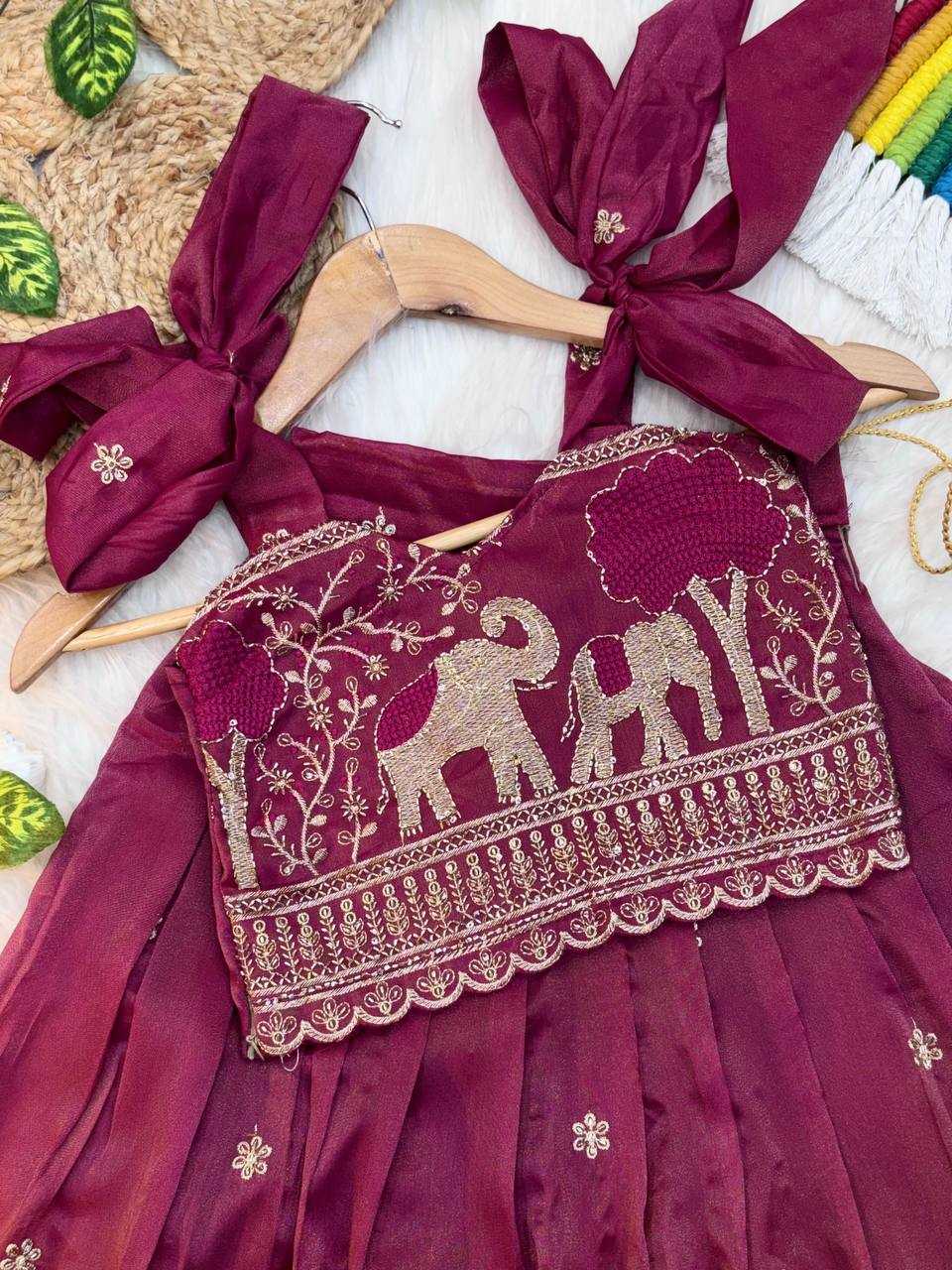 YNF Wholesale Pure Soft Kids Lehenga KESH709 33 | Surat Manufacturer