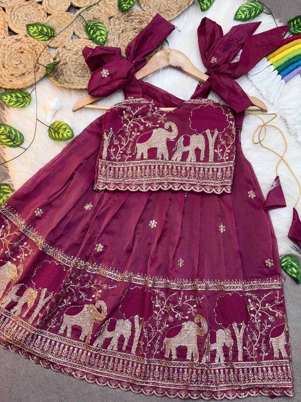 YNF Wholesale Pure Soft Kids Lehenga KESH709 33 | Surat Manufacturer