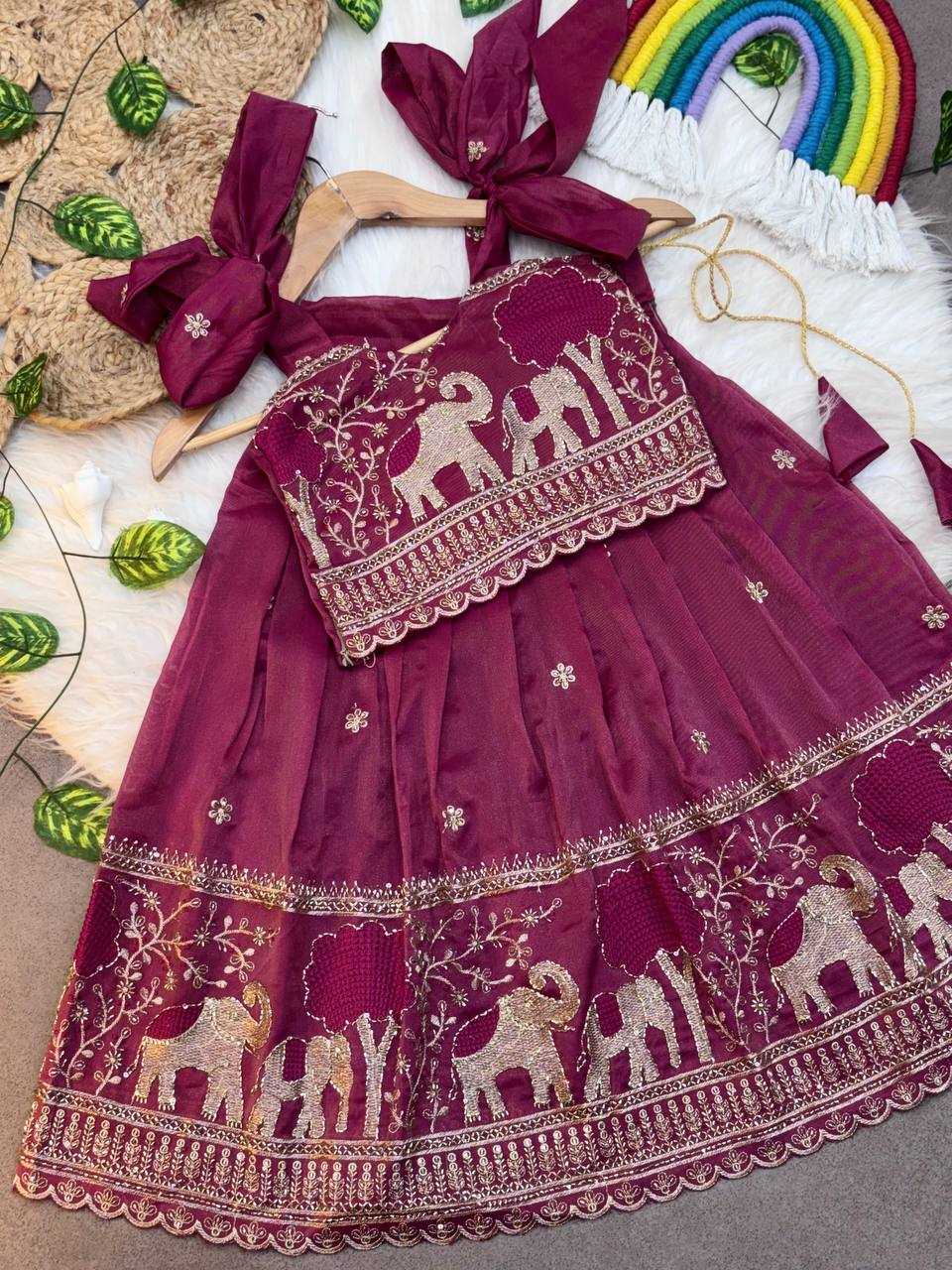 YNF Wholesale Pure Soft Kids Lehenga KESH709 33 | Surat Manufacturer