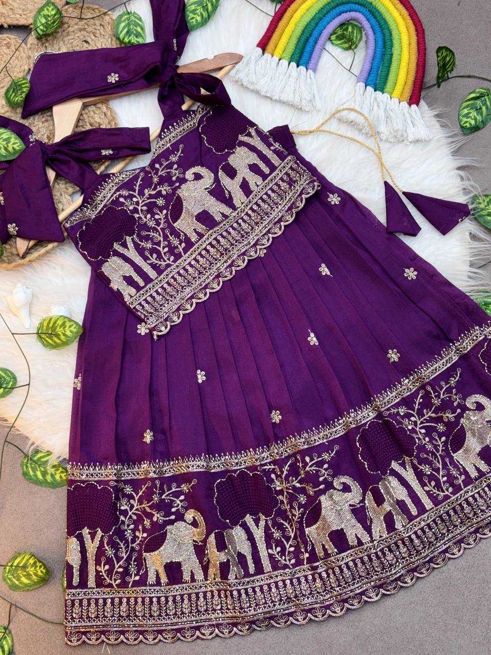 YNF Wholesale Pure Soft Kids Lehenga KESH709 33 | Surat Manufacturer