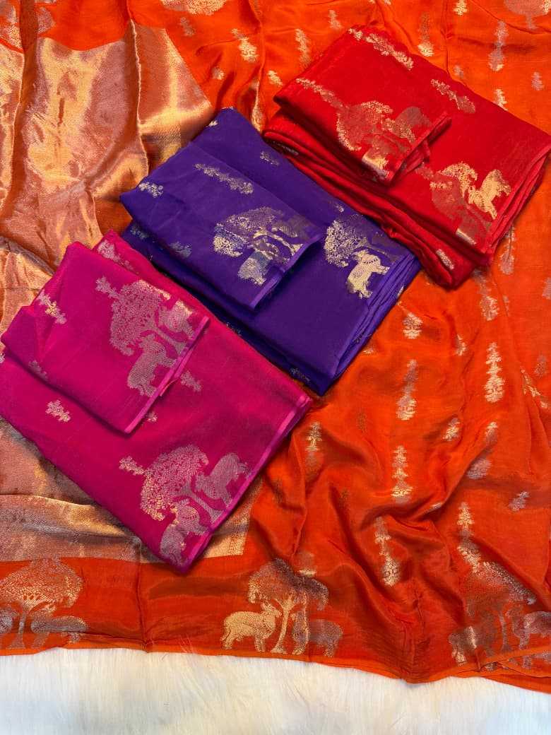 YNF Wholesale Pure Viscos Designer Sarees KESH604 Sparrow Dola | Surat Manufacturer