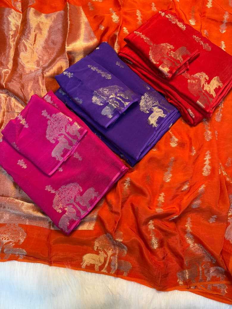 YNF Wholesale Pure Viscos Designer Sarees KESH604 Sparrow Dola | Surat Manufacturer