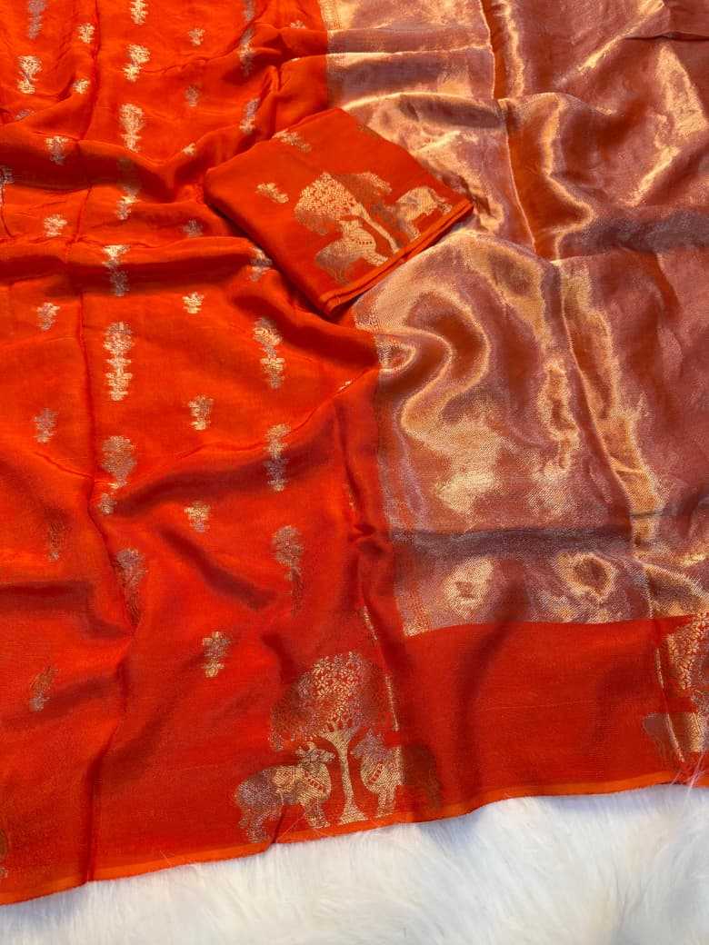YNF Wholesale Pure Viscos Designer Sarees KESH604 Sparrow Dola | Surat Manufacturer
