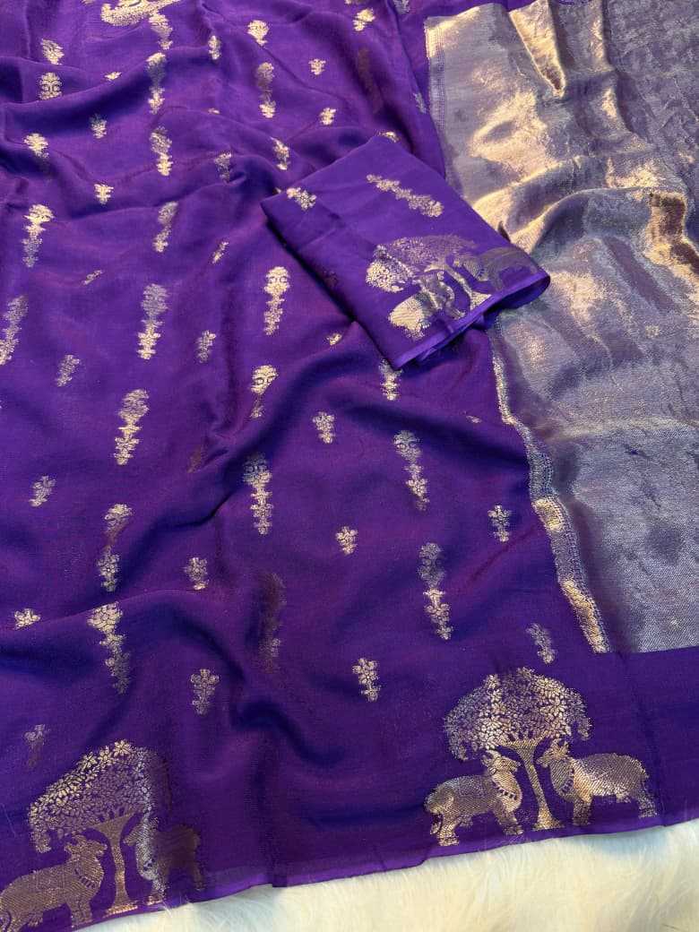 YNF Wholesale Pure Viscos Designer Sarees KESH604 Sparrow Dola | Surat Manufacturer