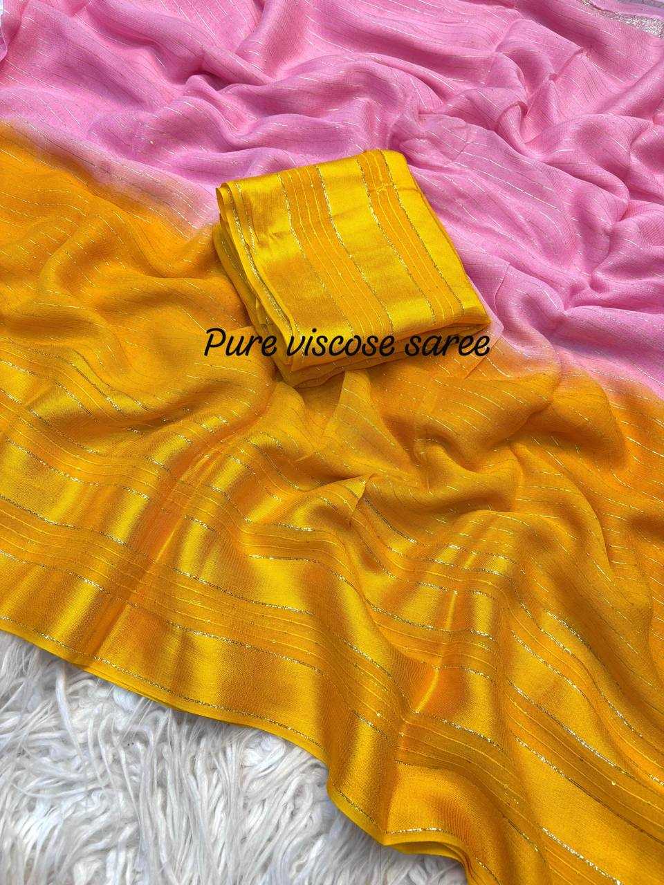 YNF Wholesale Pure Viscos Party Wear Sarees KESH637 viscose Georgette | Surat Manufacturer