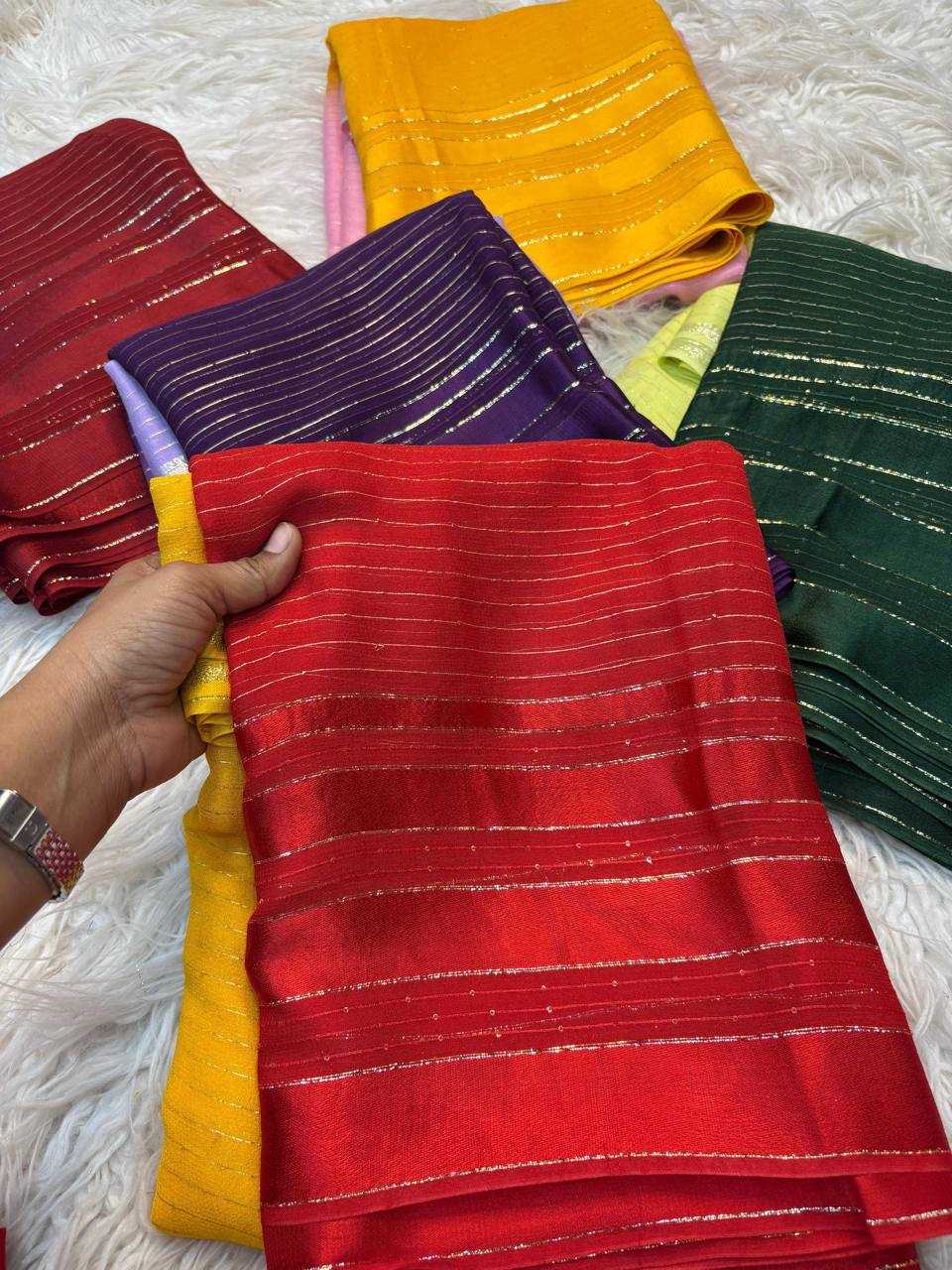 YNF Wholesale Pure Viscos Party Wear Sarees KESH637 viscose Georgette | Surat Manufacturer