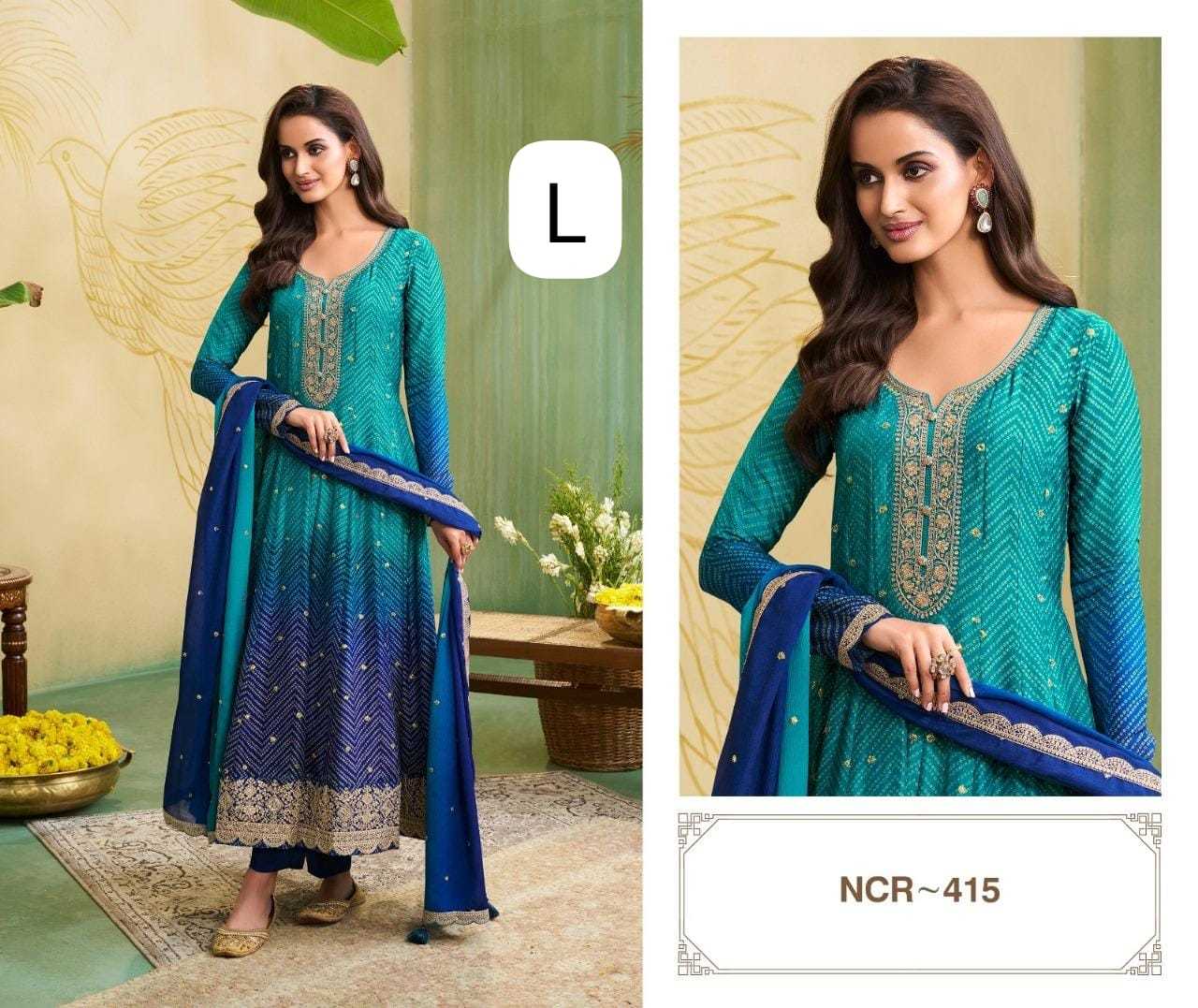 YNF Wholesale Pure Viscos Printed Suits KESH677 SHADING ANARKALI | Surat Manufacturer