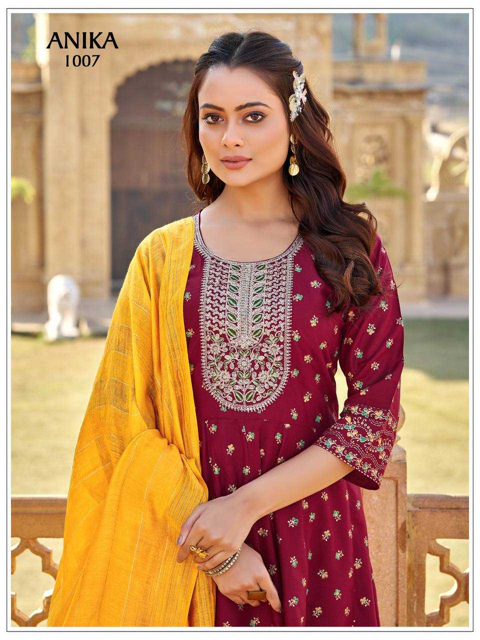 YNF Wholesale Rayon Fancy Gowns RIN131 ANIKA | Surat Manufacturer