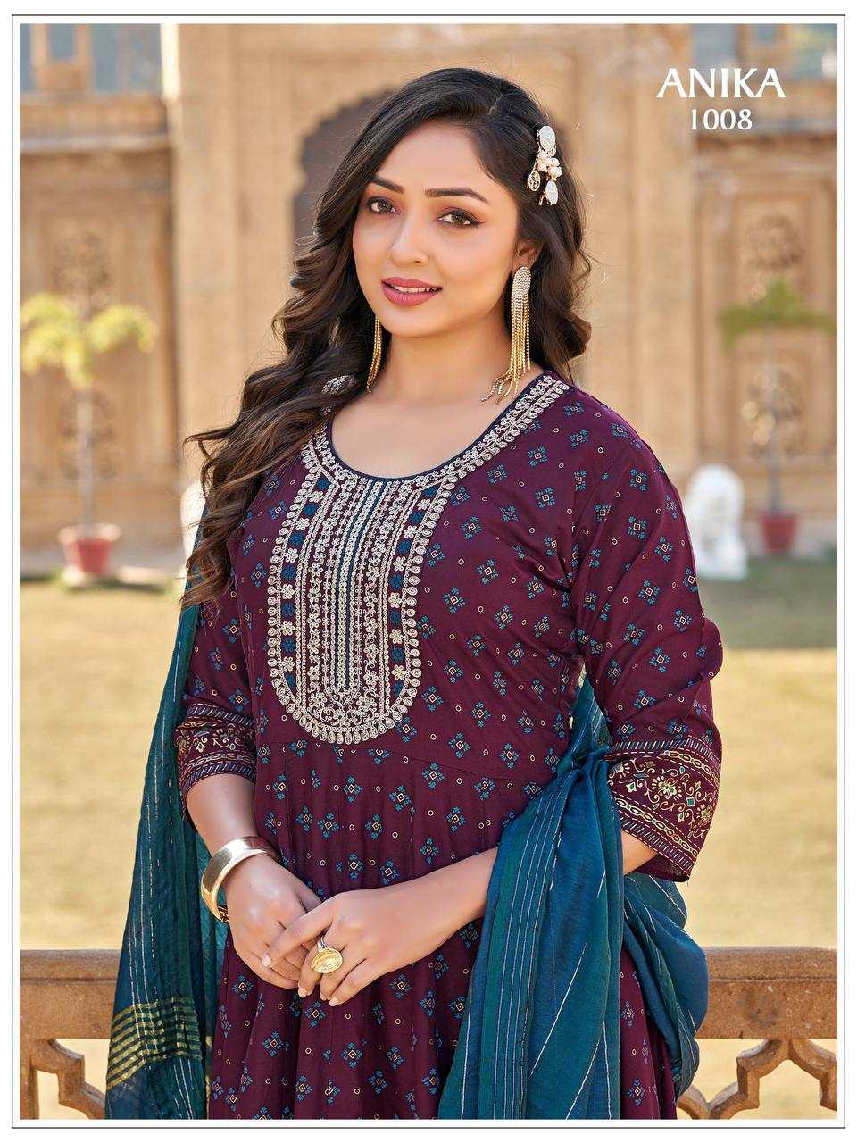 YNF Wholesale Rayon Fancy Gowns RIN131 ANIKA | Surat Manufacturer