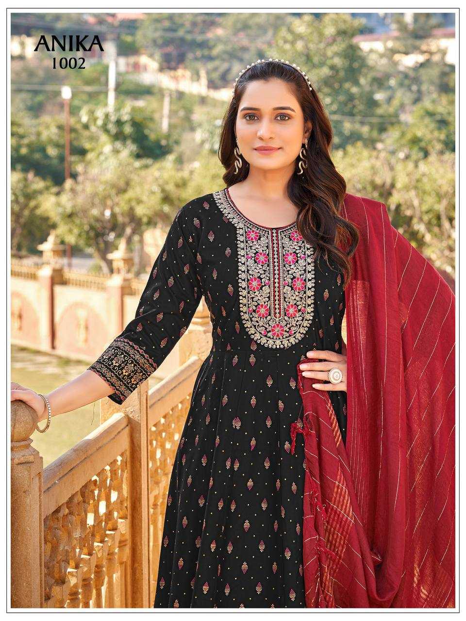 YNF Wholesale Rayon Fancy Gowns RIN131 ANIKA | Surat Manufacturer