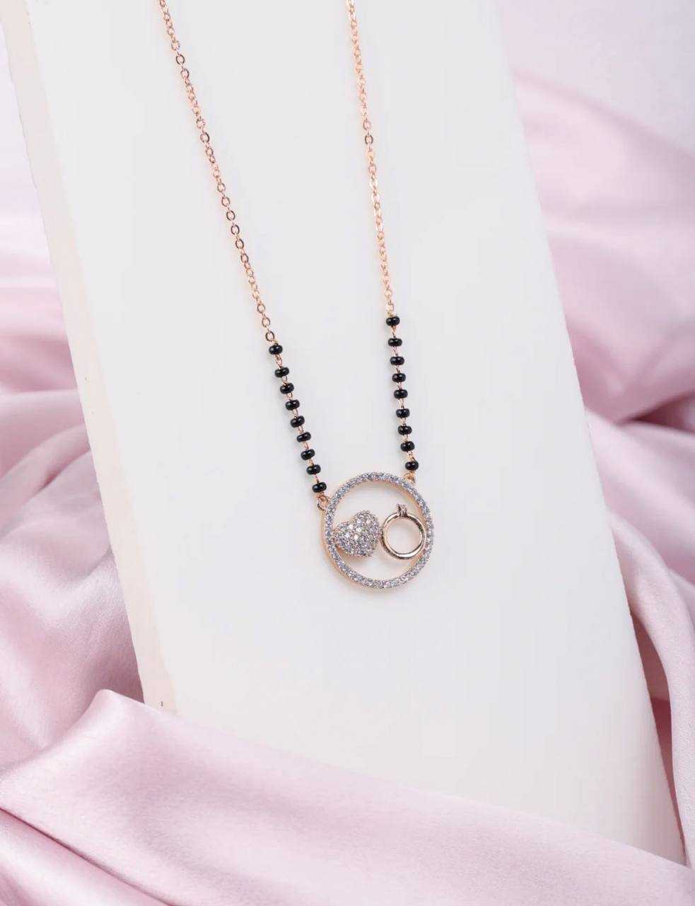 YNF Wholesale Rose Gold Mangalsutras KESH483 1 | Surat Manufacturer