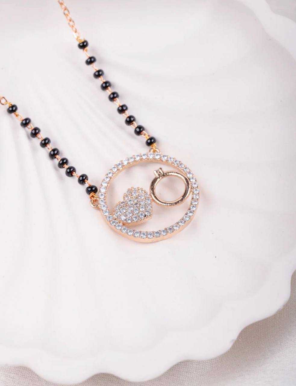 YNF Wholesale Rose Gold Mangalsutras KESH483 1 | Surat Manufacturer