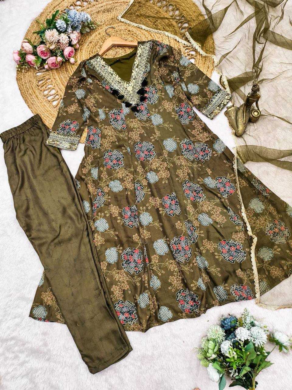 YNF Wholesale Satin Printed Suits KESH501 anarkali | Surat Manufacturer