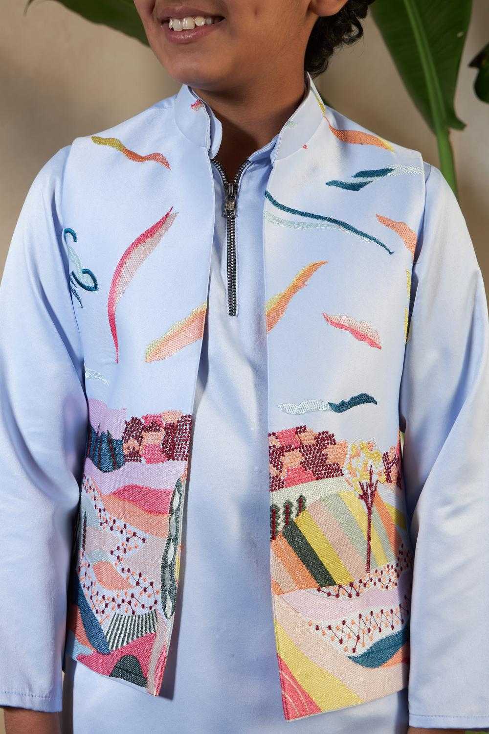 YNF Wholesale Satin Boys Kurta Pyjama RIN202 91071 ETHNIC CARNIVAL | Surat Manufacturer