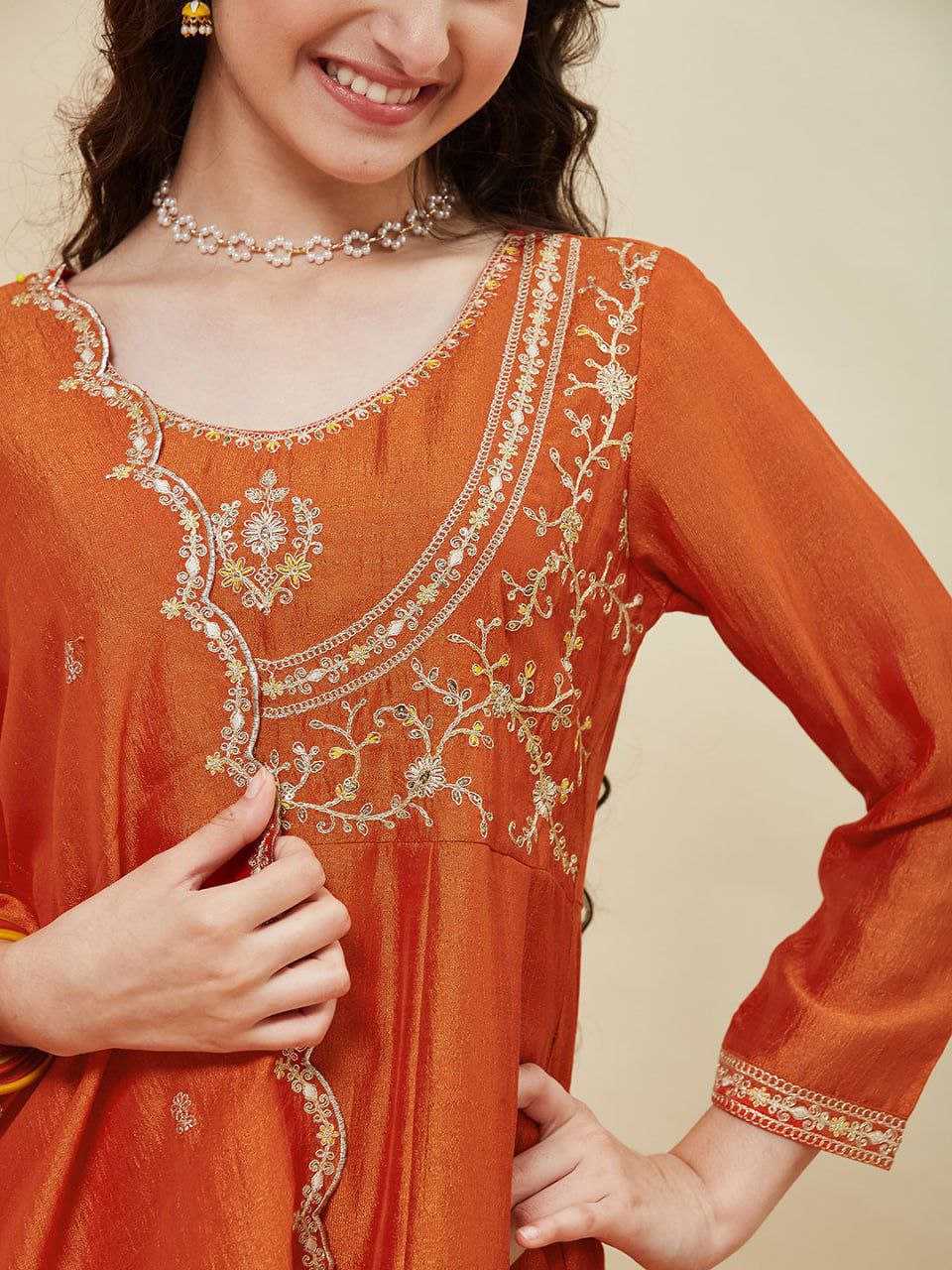 YNF Wholesale Silk Kids Anarkali Suits KESH461 214 | Surat Manufacturer