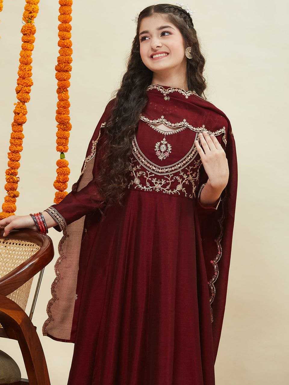 YNF Wholesale Silk Kids Anarkali Suits KESH461 214 | Surat Manufacturer