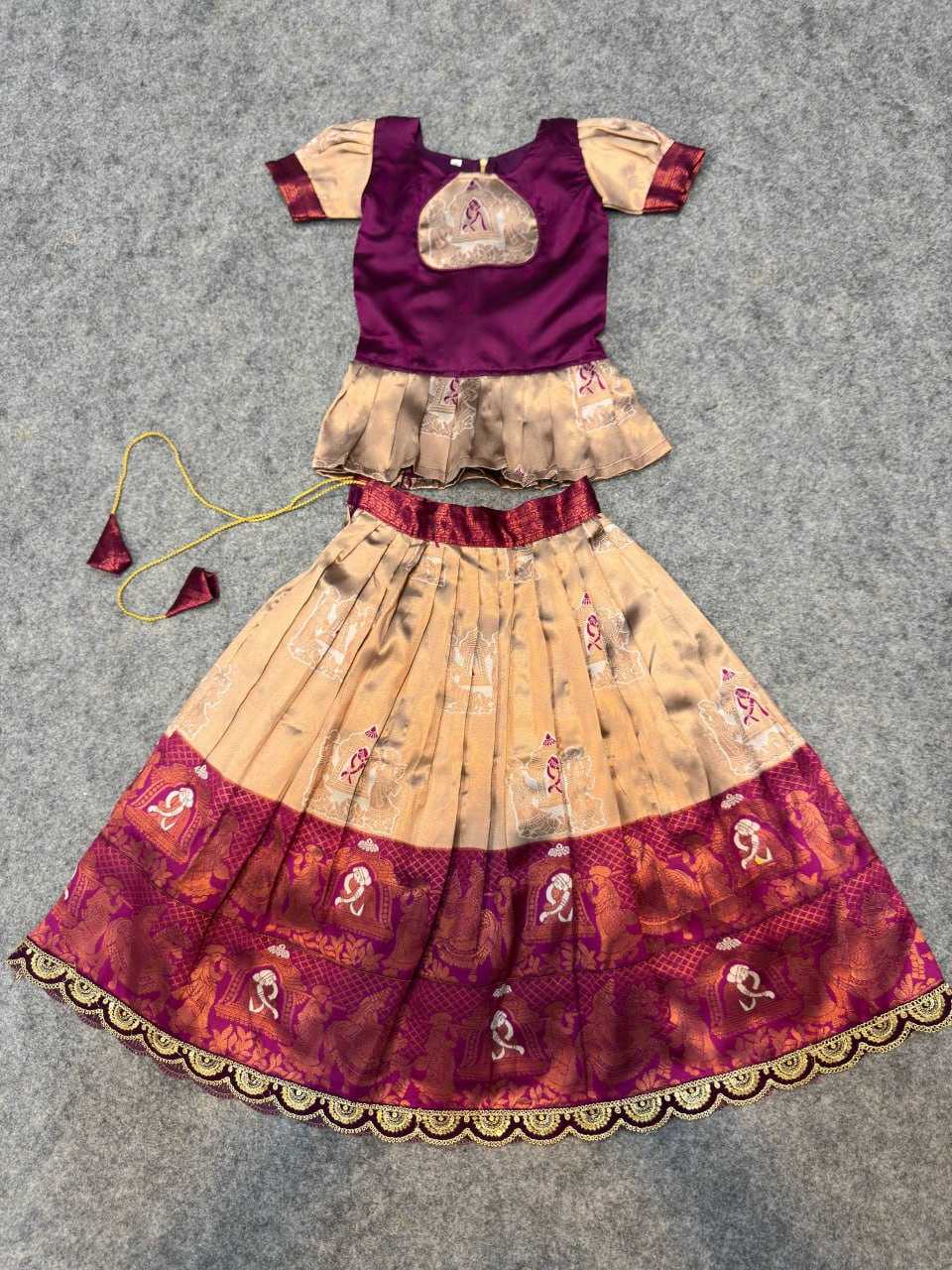 YNF Wholesale Silk Kids Lehenga KESH642 066 | Surat Manufacturer