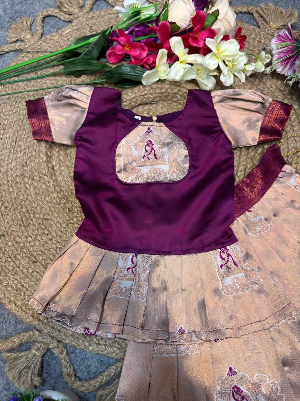 YNF Wholesale Silk Kids Lehenga KESH642 066 | Surat Manufacturer