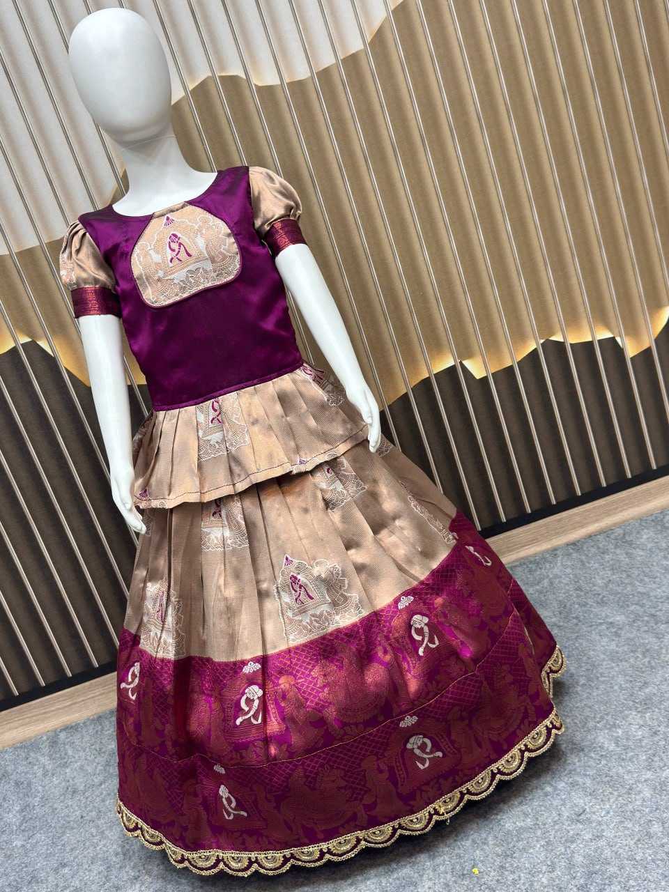 YNF Wholesale Silk Kids Lehenga KESH642 066 | Surat Manufacturer