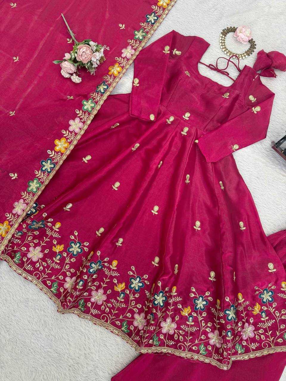 YNF Wholesale Silk Party Wear Dresses RIN133 1559 | Surat Manufacturer