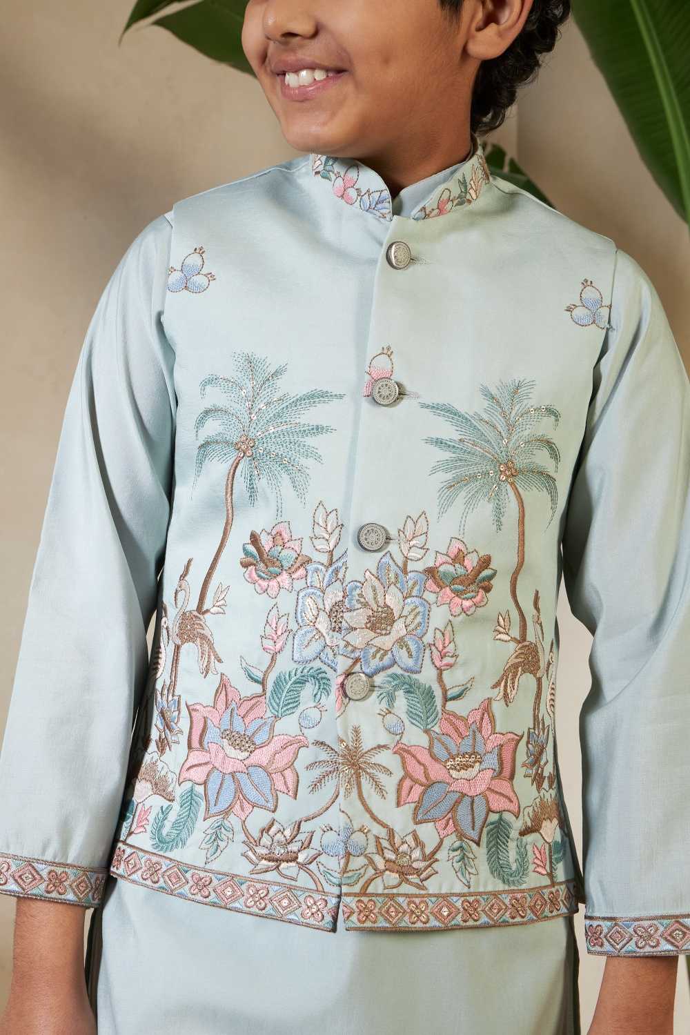YNF Wholesale Silk Boys Kurta Pyjama RIN202 91051 LITTLE VIRAASAT | Surat Manufacturer