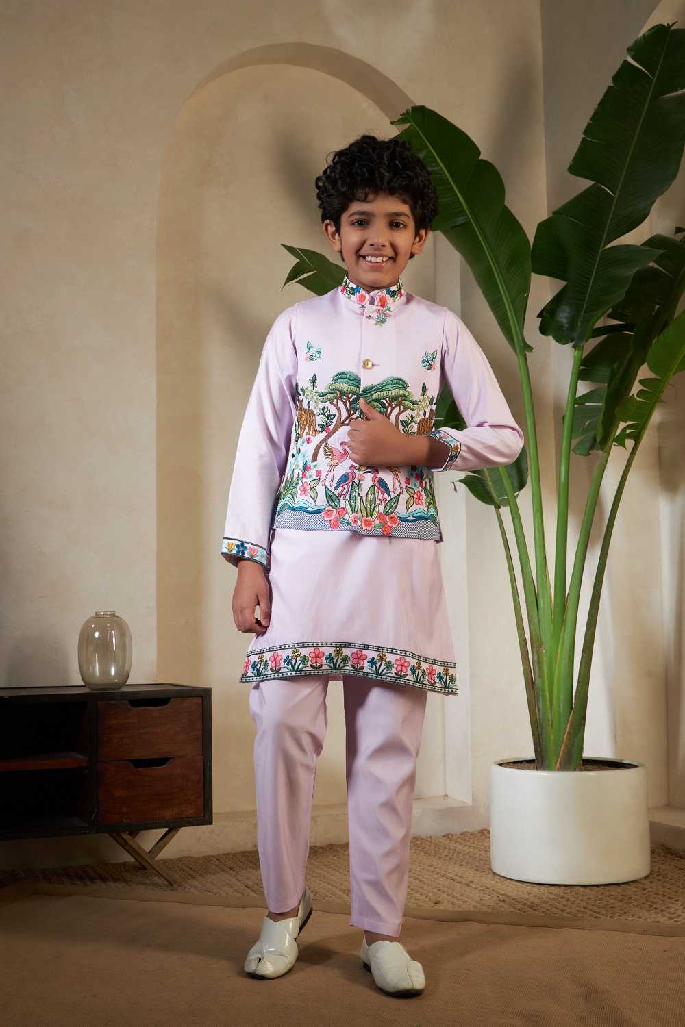 YNF Wholesale Silk Boys Kurta Pyjama RIN202 91061 ROYAL VANTARA | Surat Manufacturer