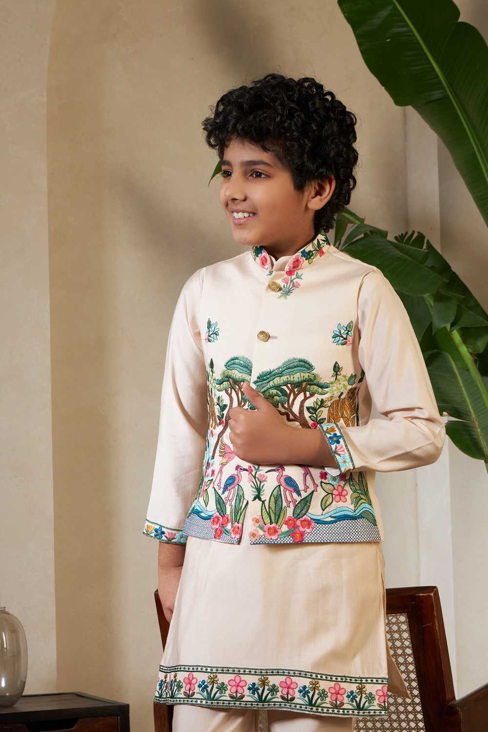 YNF Wholesale Silk Boys Kurta Pyjama RIN202 91061 ROYAL VANTARA | Surat Manufacturer