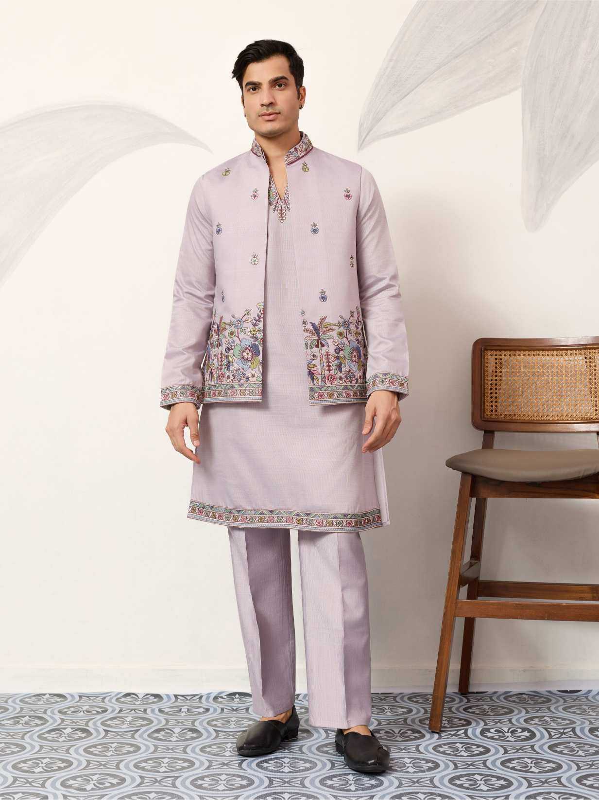 YNF Wholesale Silk Viscose Mens Kurtas RIN202 SHUBHKALA COUTURE 61651 | Surat Manufacturer