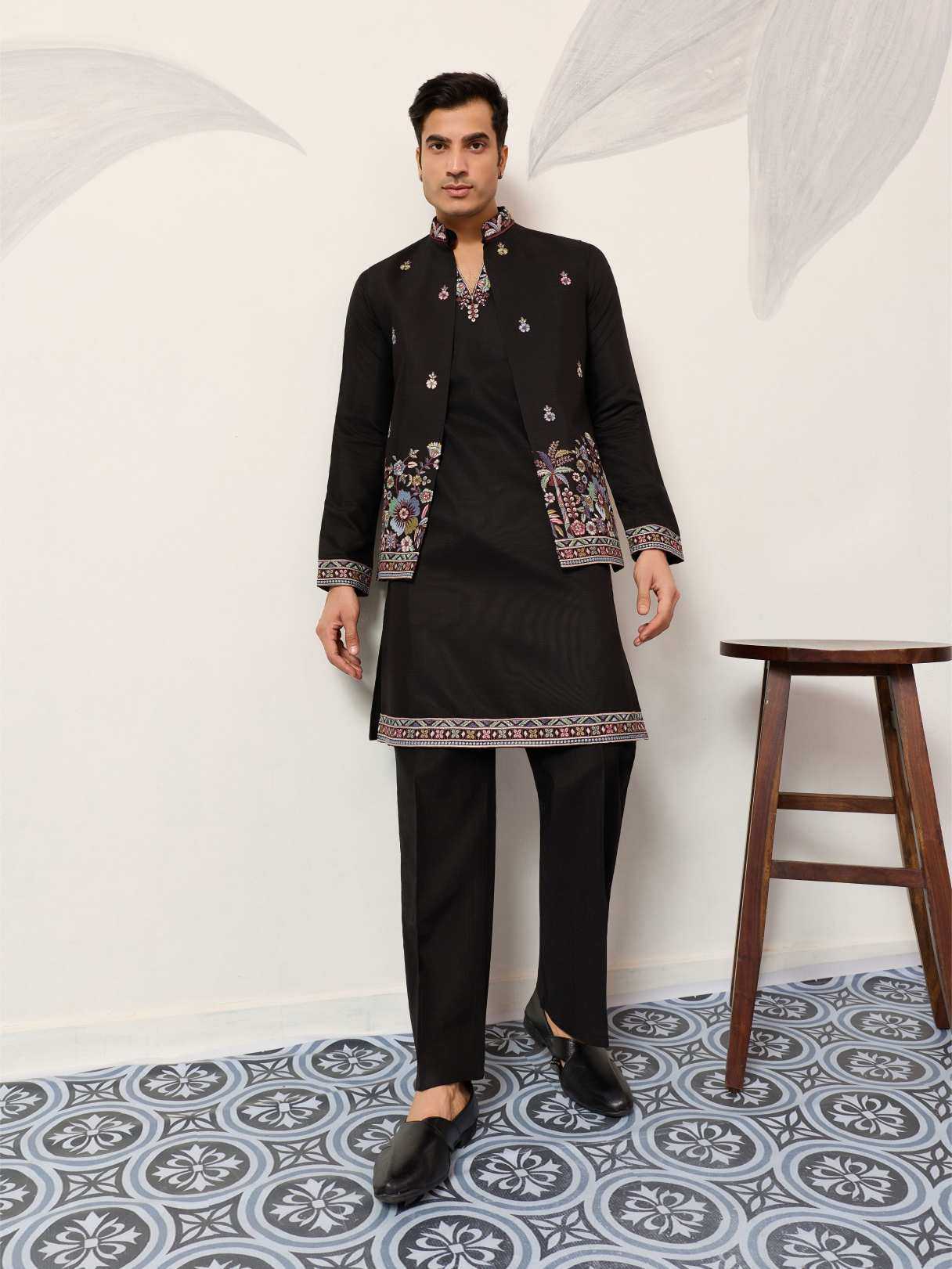 YNF Wholesale Silk Viscose Mens Kurtas RIN202 SHUBHKALA COUTURE 61651 | Surat Manufacturer