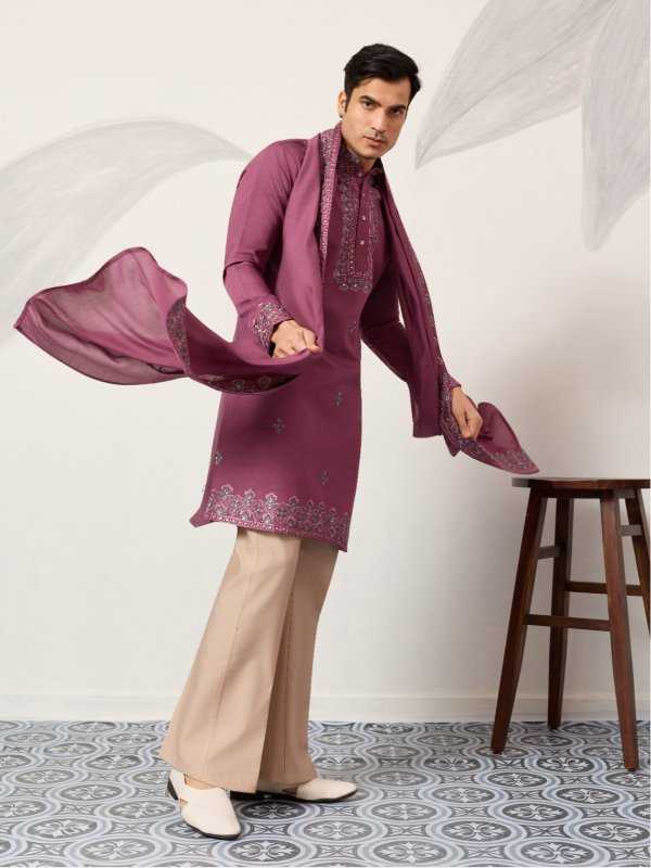 YNF Wholesale Silk Viscose Mens Kurtas RIN202 SHUBHVASTRA ETHNIC 21071 | Surat Manufacturer