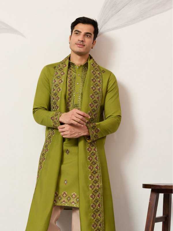 YNF Wholesale Silk Viscose Mens Kurtas RIN202 SHUBHVASTRA ETHNIC 21071 | Surat Manufacturer