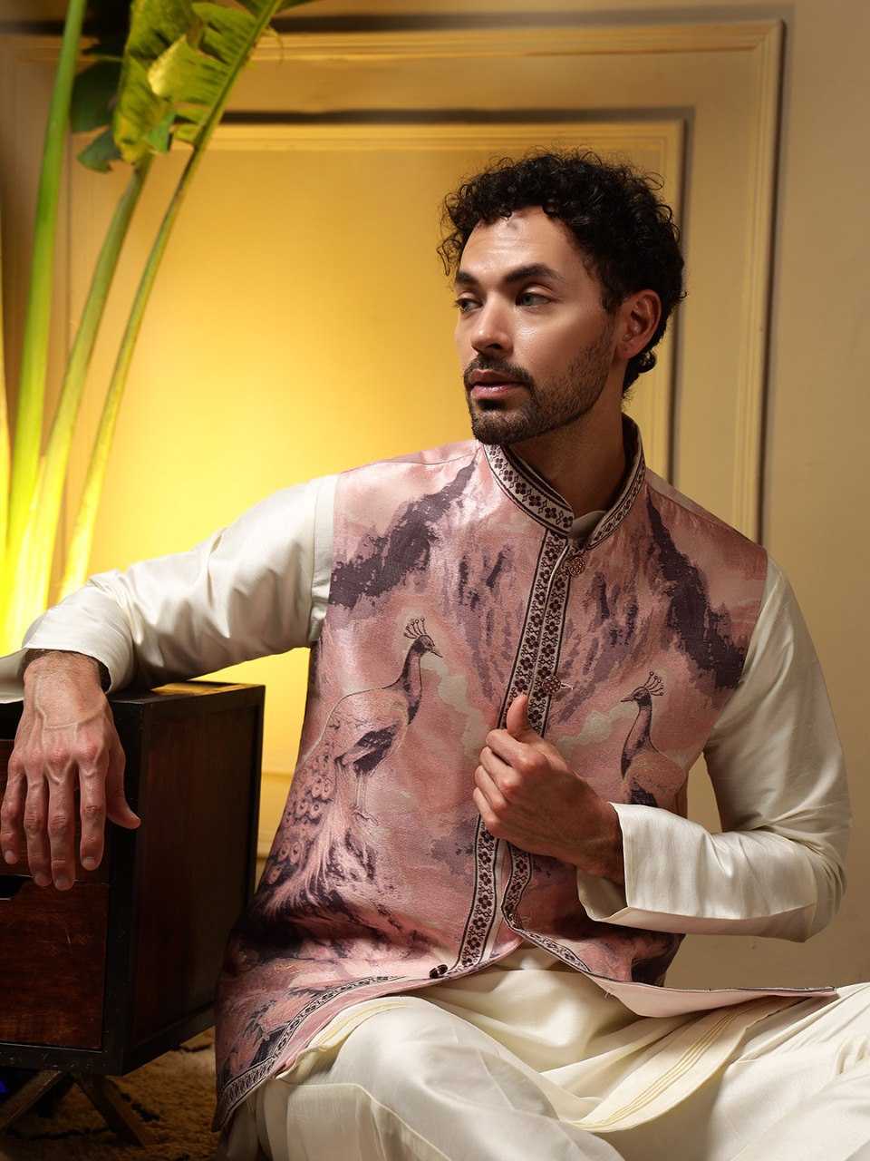 YNF Wholesale Slub Silk Mens Kurtas KESH629 SHYAM | Surat Manufacturer