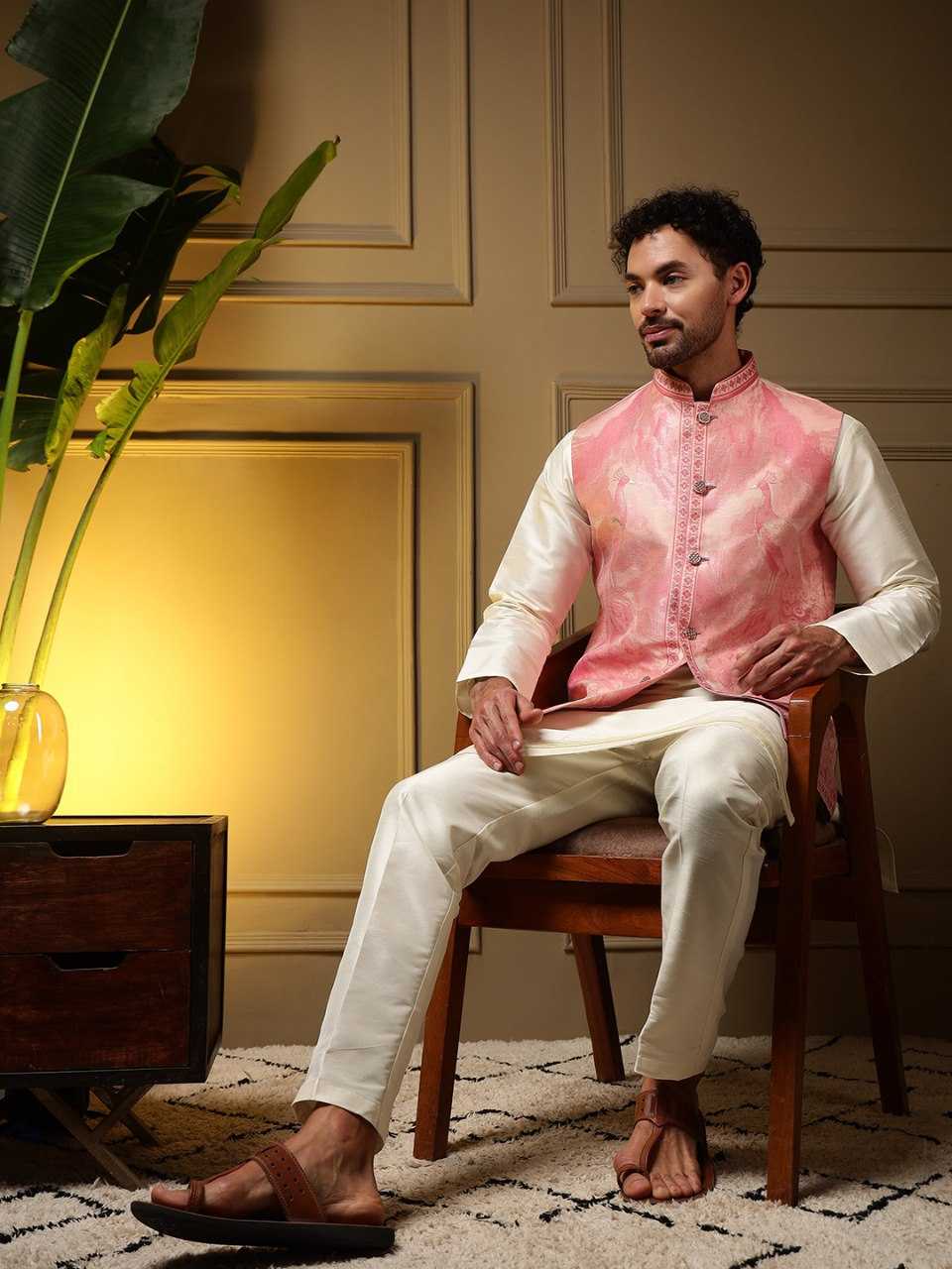 YNF Wholesale Slub Silk Mens Kurtas KESH629 SHYAM | Surat Manufacturer