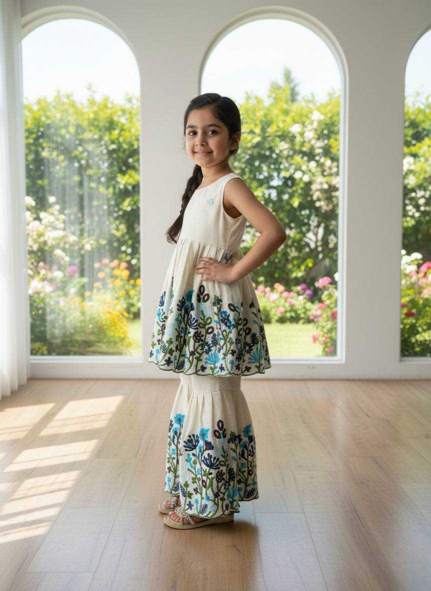 YNF Wholesale Soft Cotton Kids Sharara KESH506 35 | Surat Manufacturer