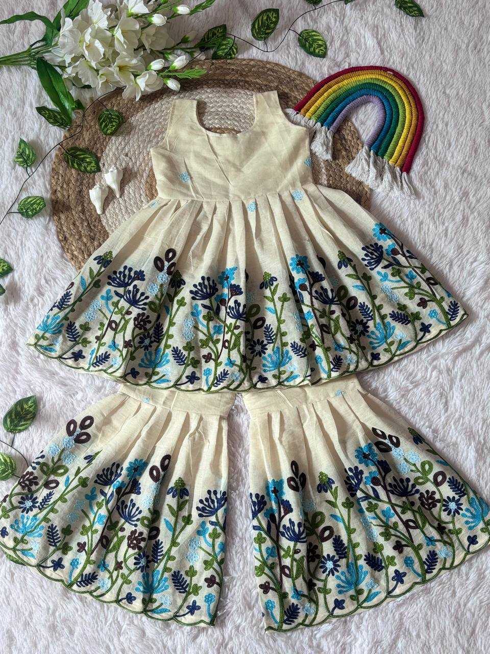YNF Wholesale Soft Cotton Kids Sharara KESH506 35 | Surat Manufacturer