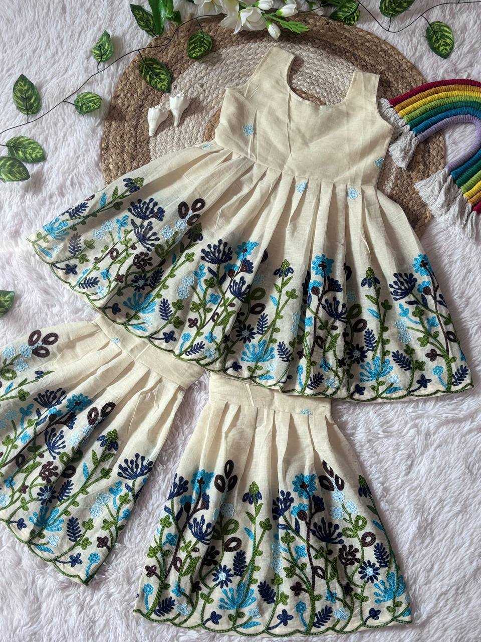 YNF Wholesale Soft Cotton Kids Sharara KESH506 35 | Surat Manufacturer