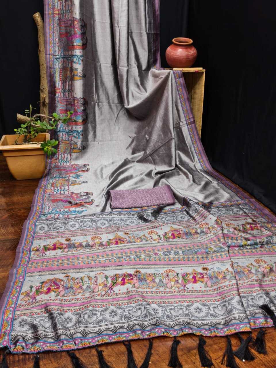 YNF Wholesale Soft Silk Madhubani Sarees KESH705 SILKY | Surat Manufacturer