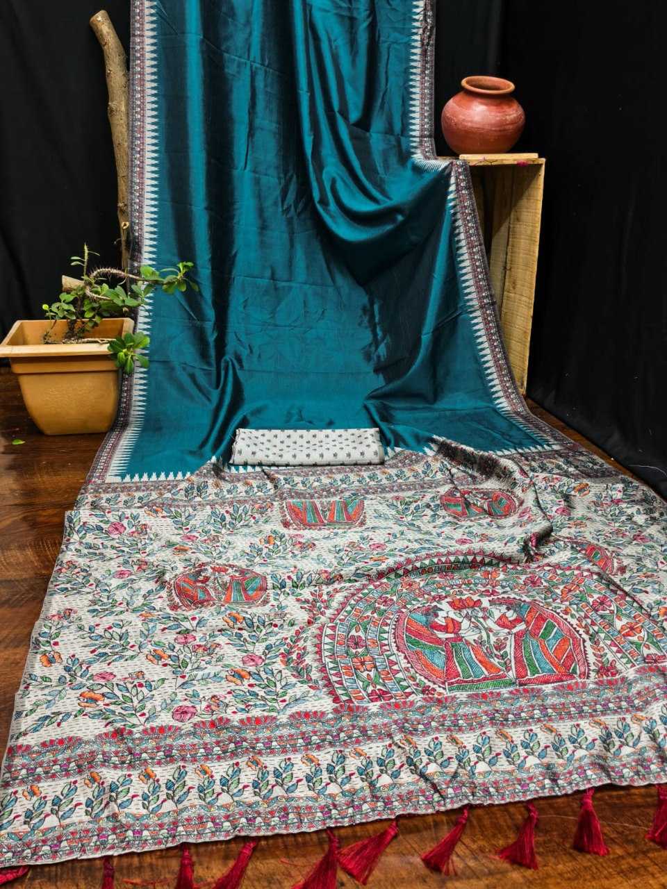 YNF Wholesale Soft Silk Madhubani Sarees KESH705 SILKY | Surat Manufacturer