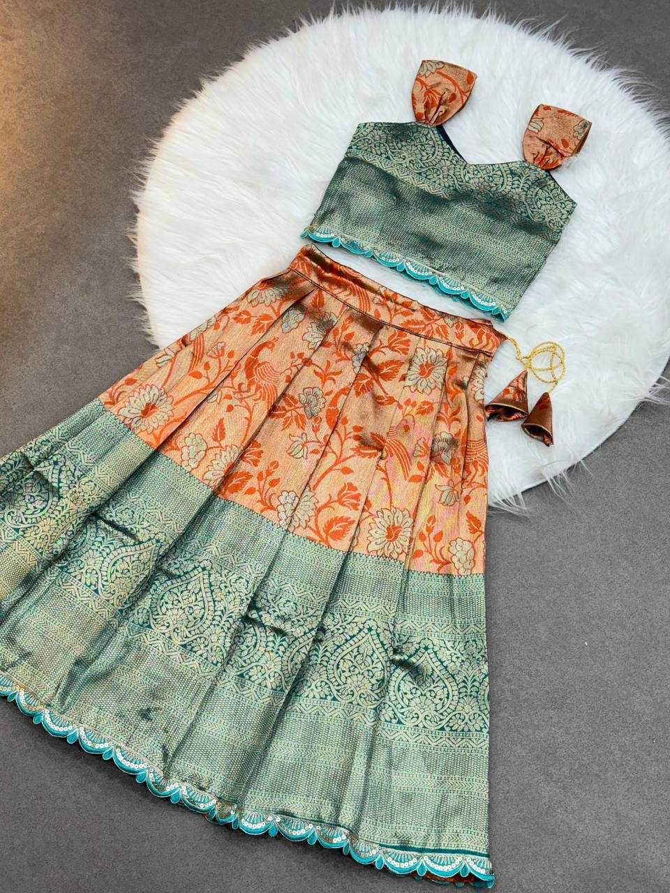 YNF Wholesale Soft Silk Kids Lehenga Choli KESH709 05 | Surat Manufacturer