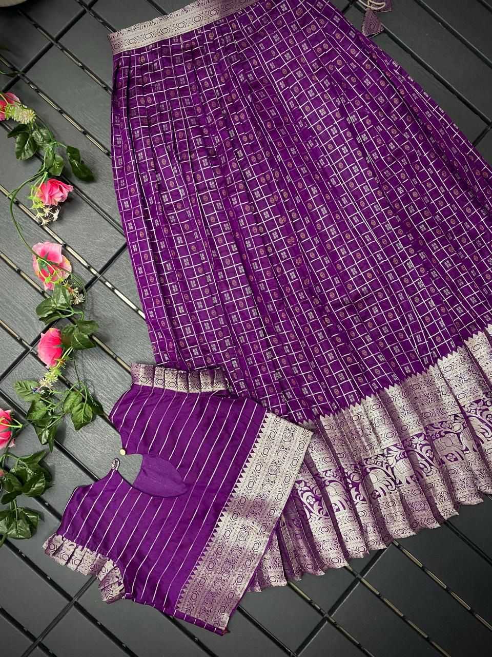 YNF Wholesale Soft Silk Kids Lehenga RIN235 kanchipuram | Surat Manufacturer