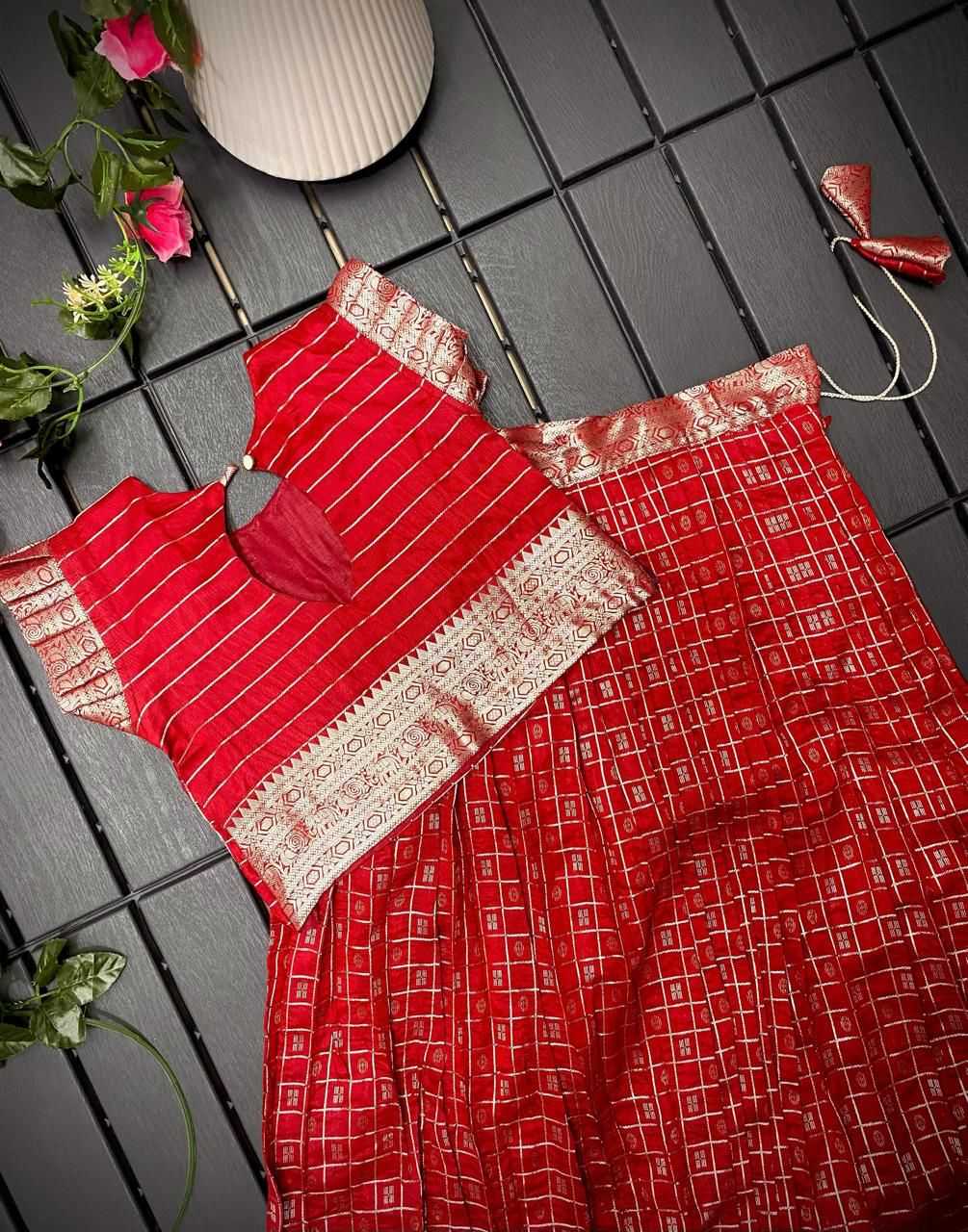 YNF Wholesale Soft Silk Kids Lehenga RIN235 kanchipuram | Surat Manufacturer