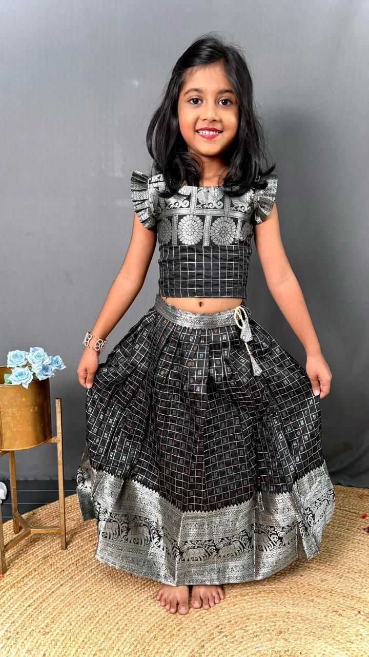 YNF Wholesale Soft Silk Kids Lehenga RIN235 kanchipuram | Surat Manufacturer