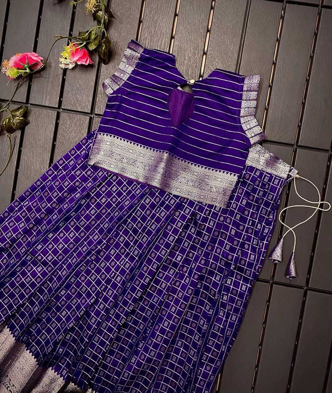 YNF Wholesale Soft Silk Kids Lehenga RIN235 kanchipuram | Surat Manufacturer